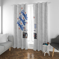 England National Football Window Curtain Football is Coming Home Typography Sporty Style