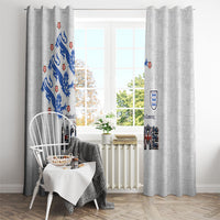 England National Football Window Curtain Football is Coming Home Typography Sporty Style