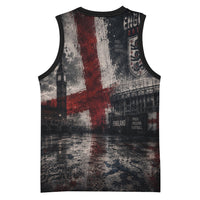 England National Football Basketball Jersey Football is Coming Home Typography Grunge Style