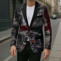 England National Football Blazer Football is Coming Home Typography Grunge Style