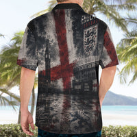 England National Football Hawaiian Shirt Football is Coming Home Typography Grunge Style