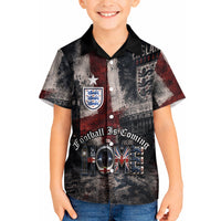 England National Football Kid Hawaiian Shirt Football is Coming Home Typography Grunge Style