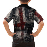 England National Football Kid Hawaiian Shirt Football is Coming Home Typography Grunge Style