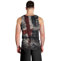 England National Football Men Tank Top Football is Coming Home Typography Grunge Style
