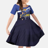 Custom Scotland National Football Kid Short Sleeve Dress Volley to the North America 2026