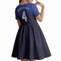 Custom Scotland National Football Kid Short Sleeve Dress Volley to the North America 2026