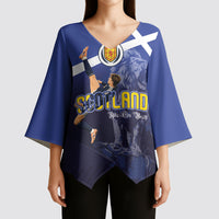 Custom Scotland National Football Kimono Sleeve Blouse Volley to the North America 2026