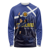 Custom Scotland National Football Long Sleeve Shirt Volley to the North America 2026