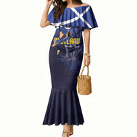 Custom Scotland National Football Mermaid Dress Volley to the North America 2026