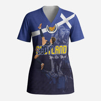 Custom Scotland National Football Scrub Top Volley to the North America 2026