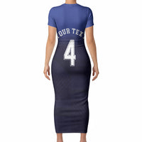 Custom Scotland National Football Short Sleeve Bodycon Dress Volley to the North America 2026