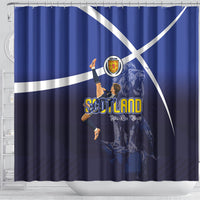 Scotland National Football Shower Curtain Volley to the North America 2026