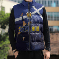 Custom Scotland National Football Sleeveless Puffer Jacket Volley to the North America 2026