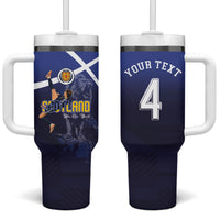 Custom Scotland National Football Tumbler With Handle Volley to the North America 2026