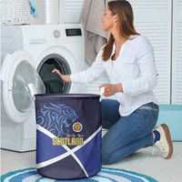 Scotland National Football Laundry Basket Lions with Flag Sporty Tartan Style