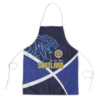 Scotland National Football Apron Lions with Flag Sporty Tartan Style