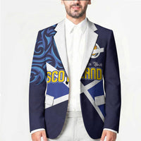 Custom Scotland National Football Blazer Lions with Flag Sporty Tartan Style
