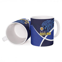 Scotland National Football Ceramic Mug Lions with Flag Sporty Tartan Style