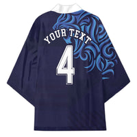 Custom Scotland National Football Kimono Lions with Flag Sporty Tartan Style