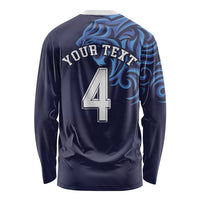 Custom Scotland National Football Long Sleeve Shirt Lions with Flag Sporty Tartan Style