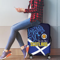 Scotland National Football Luggage Cover Lions with Flag Sporty Tartan Style