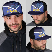Scotland National Football Mesh Trucker Cap Lions with Flag Sporty Tartan Style