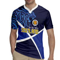 Custom Scotland National Football Rugby Jersey Lions with Flag Sporty Tartan Style