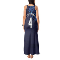 Custom Scotland National Football Tank Maxi Dress Lions with Flag Sporty Tartan Style
