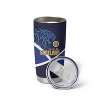 Scotland National Football Tumbler Cup Lions with Flag Sporty Tartan Style
