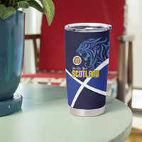 Scotland National Football Tumbler Cup Lions with Flag Sporty Tartan Style