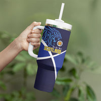 Scotland National Football Tumbler With Handle Lions with Flag Sporty Tartan Style