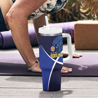 Scotland National Football Tumbler With Handle Lions with Flag Sporty Tartan Style