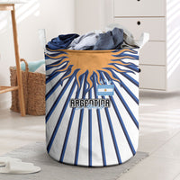 Argentina National Football Laundry Basket Sun Of May Retro Starburst Graphic Art