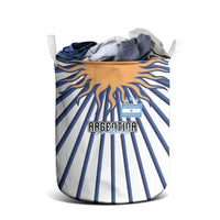 Argentina National Football Laundry Basket Sun Of May Retro Starburst Graphic Art