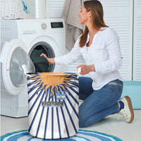 Argentina National Football Laundry Basket Sun Of May Retro Starburst Graphic Art