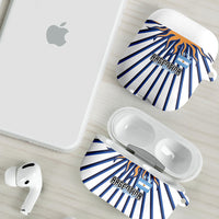 Argentina National Football AirPods Case Sun Of May Retro Starburst Graphic Art