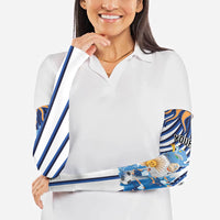 Personalized Argentina National Football Arm Sleeves Sun Of May Retro Starburst Graphic Art