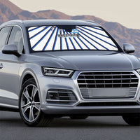 Argentina National Football Auto Sun Shade Sun Of May Retro Starburst Graphic Art