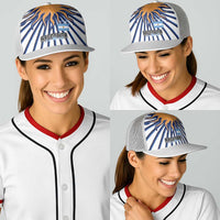 Argentina National Football Baseball Net Cap Sun Of May Retro Starburst Graphic Art