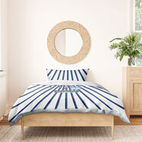 Argentina National Football Bedding Set Sun Of May Retro Starburst Graphic Art
