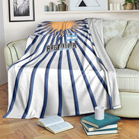 Argentina National Football Blanket Sun Of May Retro Starburst Graphic Art