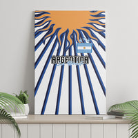Argentina National Football Canvas Wall Art Sun Of May Retro Starburst Graphic Art