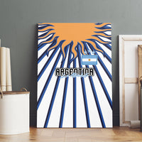 Argentina National Football Canvas Wall Art Sun Of May Retro Starburst Graphic Art