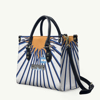 Argentina National Football Leather Bag Sun Of May Retro Starburst Graphic Art