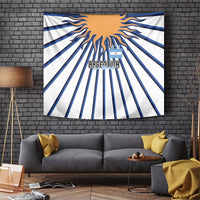 Argentina National Football Tapestry Sun Of May Retro Starburst Graphic Art