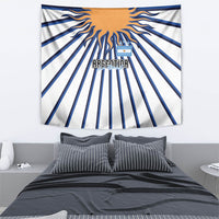 Argentina National Football Tapestry Sun Of May Retro Starburst Graphic Art