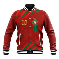 Custom Morocco National Football Baseball Jacket Atlas Lions-Claws