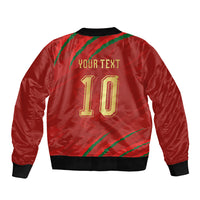 Custom Morocco National Football Bomber Jacket Atlas Lions-Claws