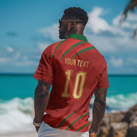 Custom Morocco National Football Hawaiian Shirt Atlas Lions-Claws
