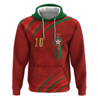 Custom Morocco National Football Hoodie Atlas Lions-Claws